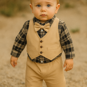 Conjunto Socialzinho Gentleman Xadrez